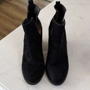 Target mossimo Elegant Black Women's Ankle Boots with side cutouts
